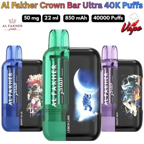 Al Fakher Crown Bar Ultra 40000 Puffs 50MG All Flavors