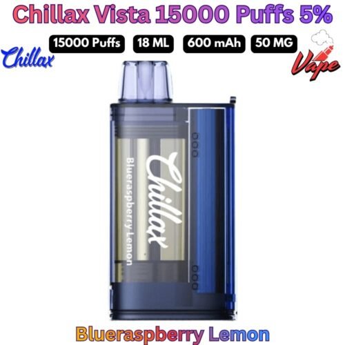 Chillax Vista 15000 Puffs 50MG Blueraspberry Lemon Disposable Vape in UAE