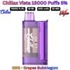 Chillax Vista 15000 Puffs 50MG GBG - Grapes Bubblegum Disposable Vape in UAE