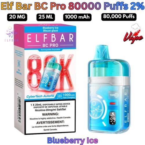 Elf Bar BC Pro 80000 Puffs 20MG Blueberry Ice
