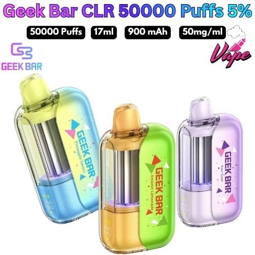 Geek Bar CLR 50000 Puffs 50MG All Flavors in UAE
