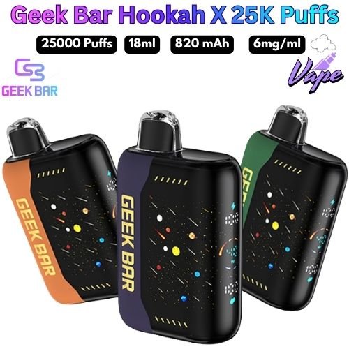Geek Bar Hookah X 25000 Puffs 6MG All Flavors UAE