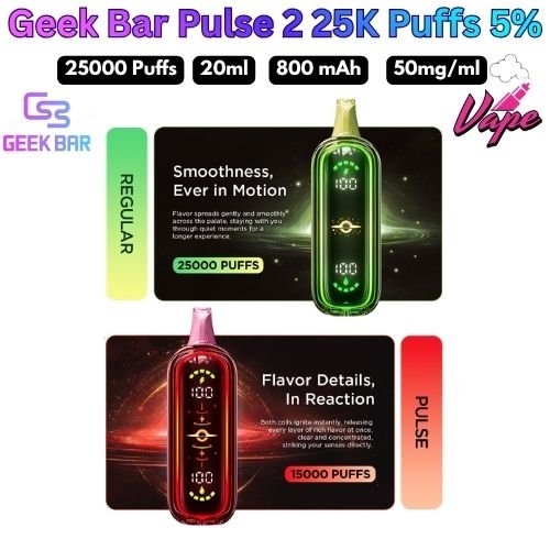 Geek Bar Pulse 2 25000 Puffs 50MG All Flavors in UAE