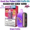 Geek Bar Pulse 2 25000 Puffs 50MG Grape Hubba in Abu Dhabi