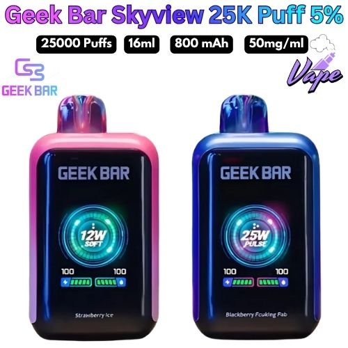 Geek Bar Skyview 25000 Puffs 50MG All Flavors in Dubai