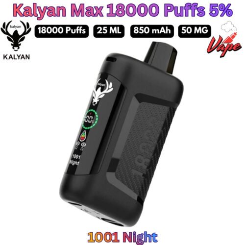 Kalyan Max 18000 Puffs 50MG 1001 Night Disposable Vape in UAE