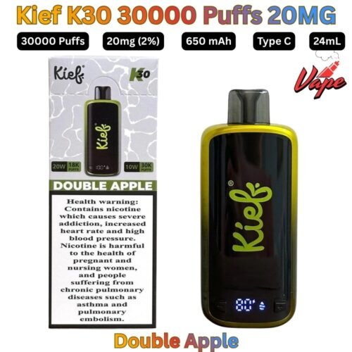 Kief K30 30000 Puffs 20MG Double Apple Disposable Vape in UAE