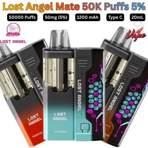 Lost Angel Mate 50000 Puffs 50MG All Flavors Disposable Vape in UAE