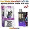 Lost Angel Mate 50000 Puffs 50MG Blue Rancher Disposable Vape in UAE