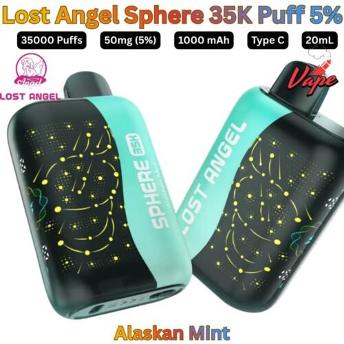 Lost Angel Sphere 35000 Puffs 50MG Alaskan Mint Disposable Vape in UAE