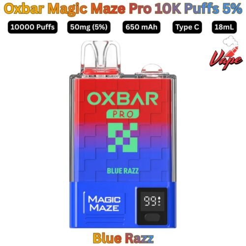 Oxbar Magic Maze Pro 10000 Puffs 50MG Blue Razz Disposable Vape in UAE
