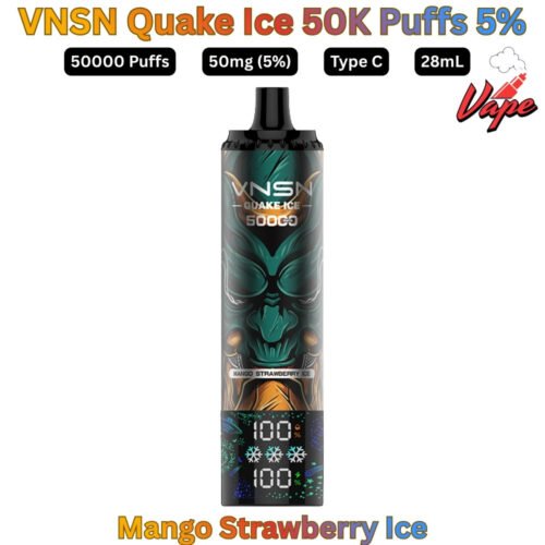 VNSN Quake Ice 50000 Puffs 50MG Mango Strawberry Ice Disposable Vape in Dubai