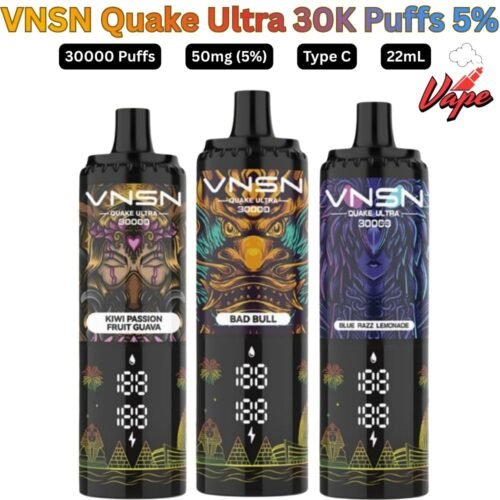 VNSN Quake Ultra 30000 Puffs 50MG All Flavors Disposable Vape in UAE