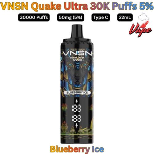 VNSN Quake Ultra 30000 Puffs 50MG Blueberry Ice Disposable Vape in UAE