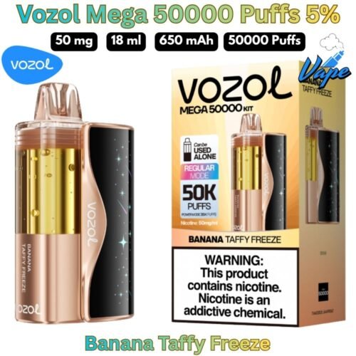 Vozol Mega 50000 Puffs 50MG Banana Taffy Freeze