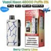 Vozol Neon 45000 Puffs 50MG Berry Cherry Lime
