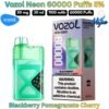 Vozol Neon 60000 Puffs 50MG Blackberry Pomegranate Cherry Disposable Vape in UAE