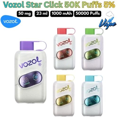 Vozol Star Click 50000 Puffs 50MG All Flavors Disposable Vape in UAE