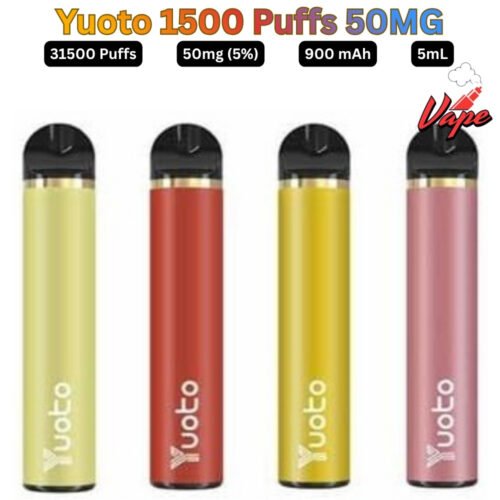 Yuoto 1500 Puffs 50MG All Flavors Disposable Vape in UAE