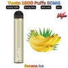 Yuoto 1500 Puffs 50MG Banana Ice Disposable Vape in UAE