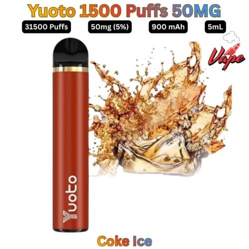Yuoto 1500 Puffs 50MG Coke Ice Disposable Vape in UAE