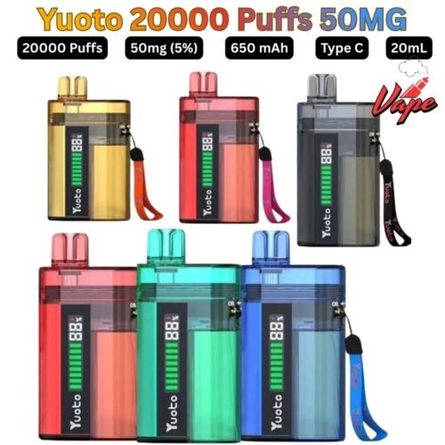 Yuoto 20000 Puffs 50MG All Flavors Disposable Vape in UAE