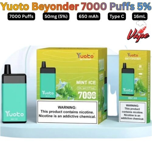Yuoto Beyonder 7000 Puffs 50MG All Flavors Disposable Vape in UAE