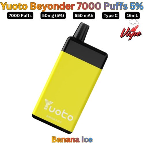 Yuoto Beyonder 7000 Puffs 50MG Banana Ice Disposable Vape in UAE
