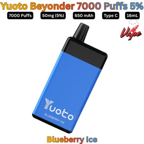 Yuoto Beyonder 7000 Puffs 50MG Blueberry Ice Disposable Vape in UAE