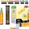 Yuoto Bubble 4000 Puffs 50MG Banana Ice Disposable Vape in UAE