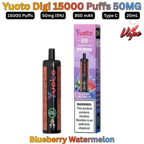Yuoto Digi 15000 Puffs 50MG Blueberry Watermelon Disposable Vape in UAE