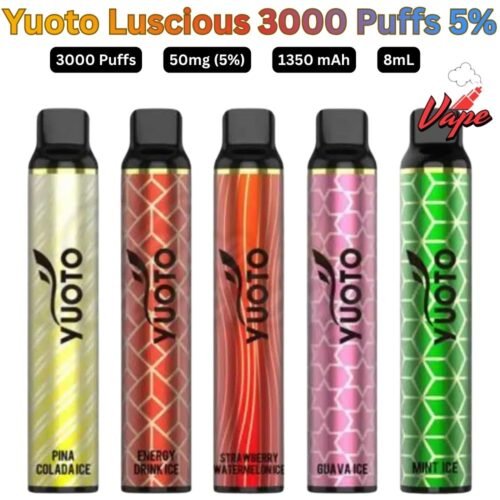 Yuoto Luscious 3000 Puffs 50MG All Flavors Disposable Vape in UAE