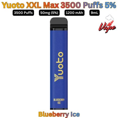 Yuoto XXL Max 3500 Puffs 50MG Blueberry Ice Disposable Vape in UAE